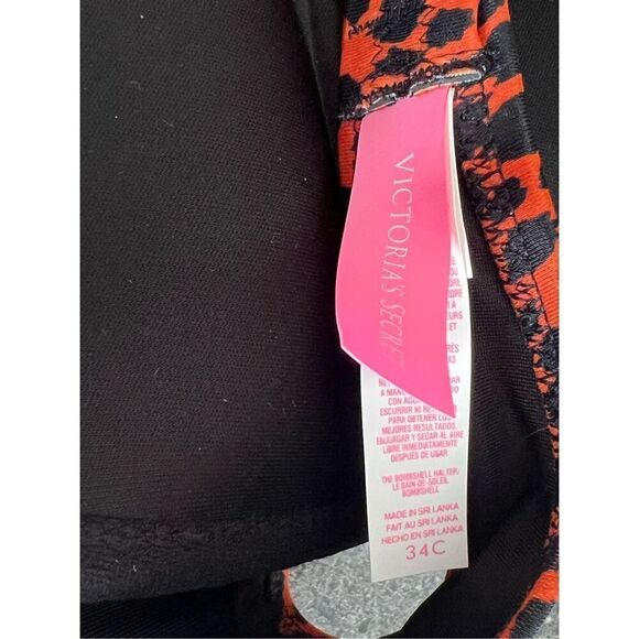 Victoria's Secret bikini top in a leopard print size 34C - Picture 6 of 6